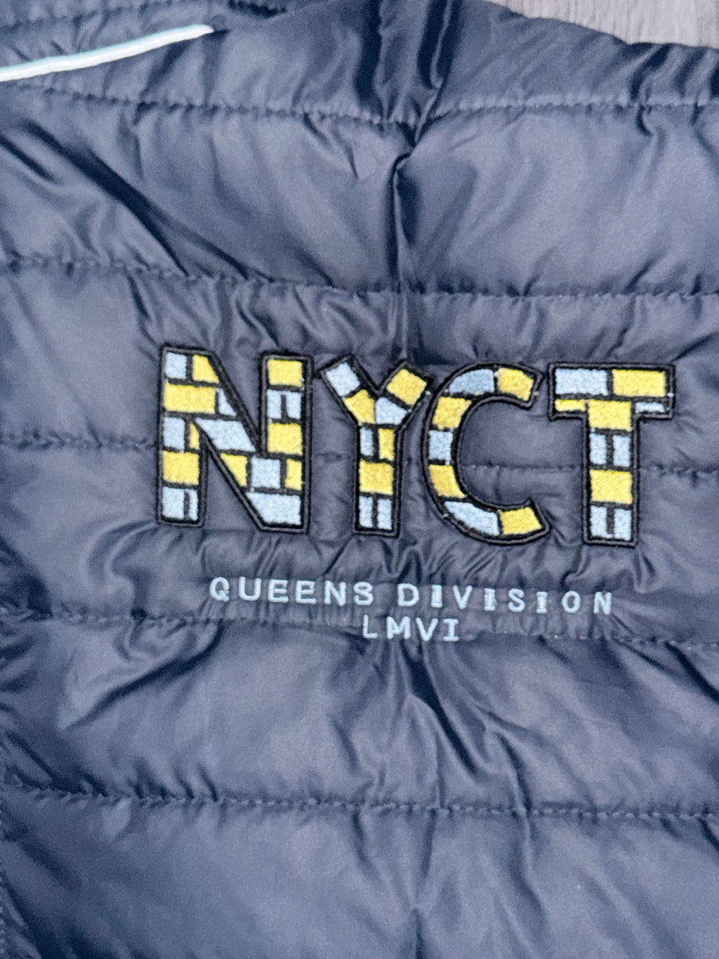 NYCT CHECKERED LOGO VEST