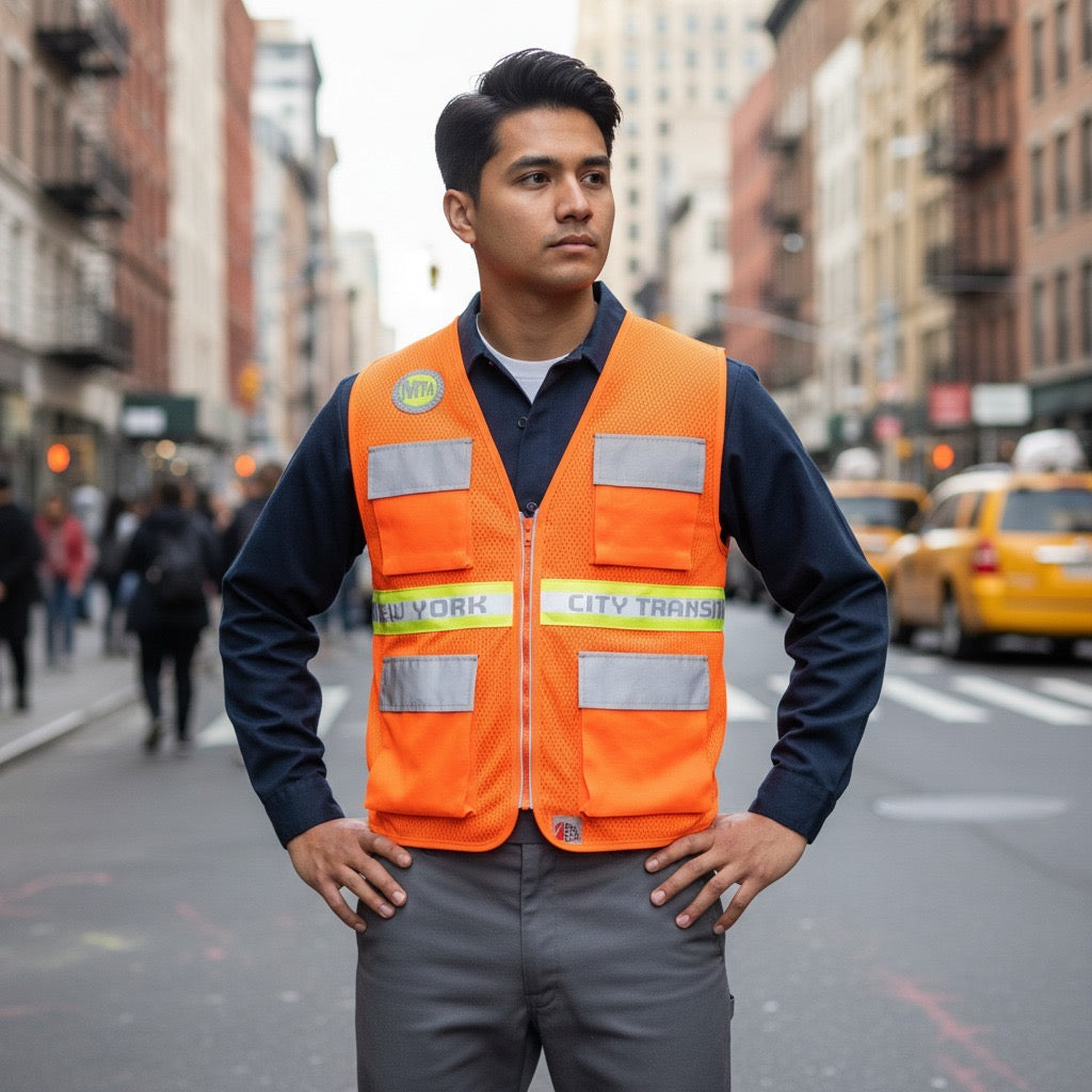 High Visibility Custom New York City Transit Safety Vest