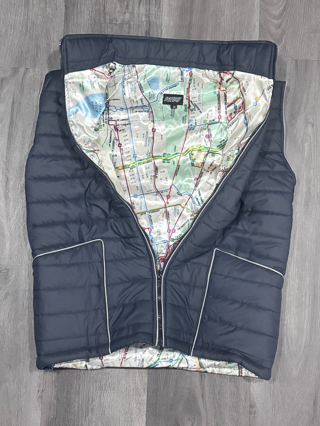 NYCT CHECKERED LOGO VEST