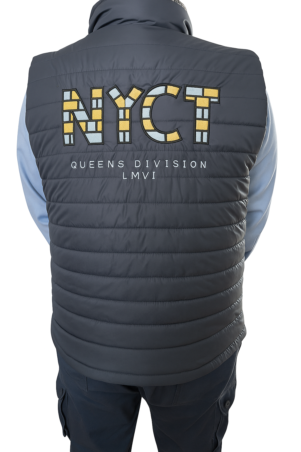 NYCT CHECKERED LOGO VEST