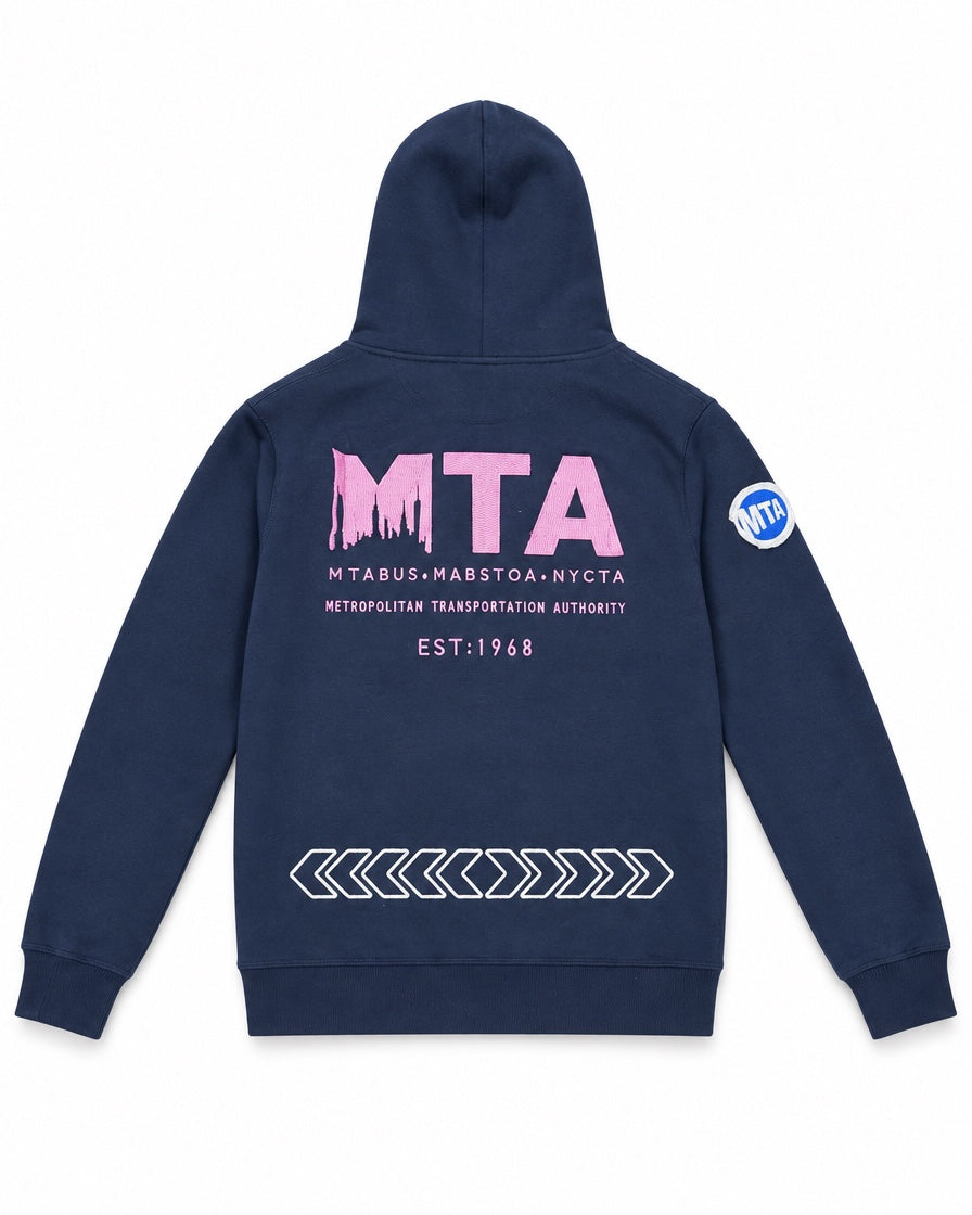 Pink MTA Hoodie back
